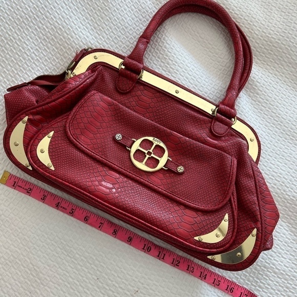 Iman Red And Gold Bag - Picture 12 of 16